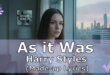 As it Was - Harry Styles